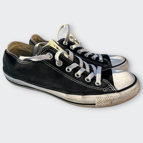 CONVERSE Chuck Taylor All Stars Low Street BLACK urban classic casual M7 W9 UK7 - Picture 1 of 8